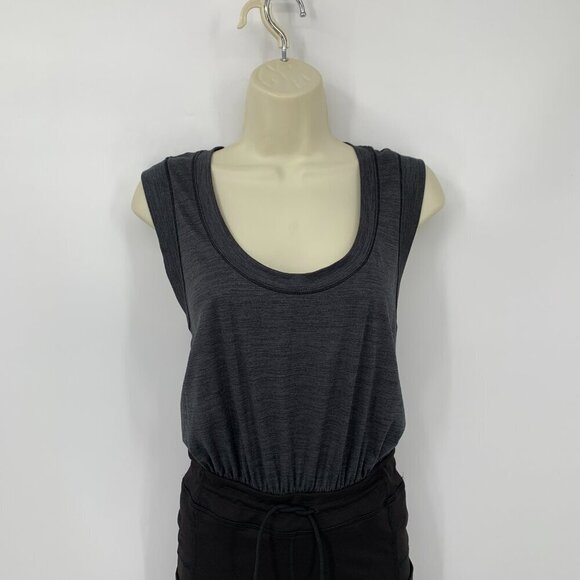 FP Free People Movement Off to Races jumpsuit athletic black gray cut-out new XS - Picture 3 of 6